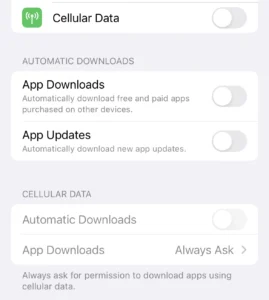 Save data with these App Store settings