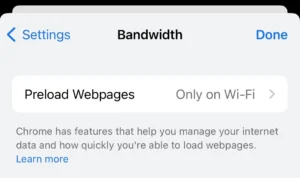 Save data with this Chrome setting