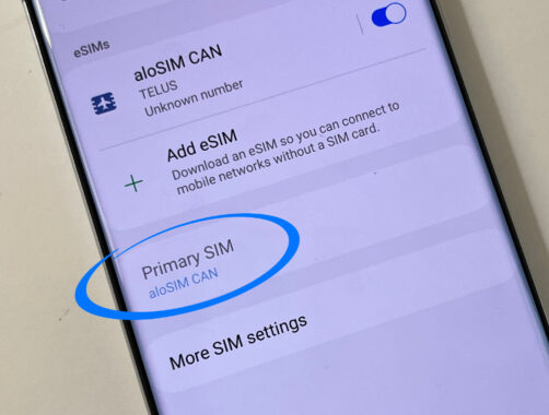 Samsung eSIM activation _ Your eSIM should be your Primary or Preferred SIM