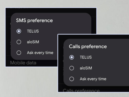 How to activate Google Pixel eSIM _ Calls preference SMS preference