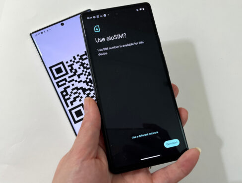 How to install your Google Pixel eSIM from aloSIM _ Scan your QR code off another device