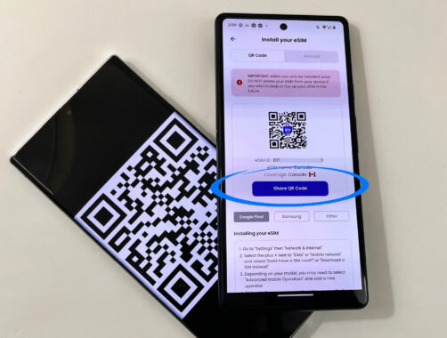 How to install your Google Pixel eSIM from aloSIM _ Share QR code to another device