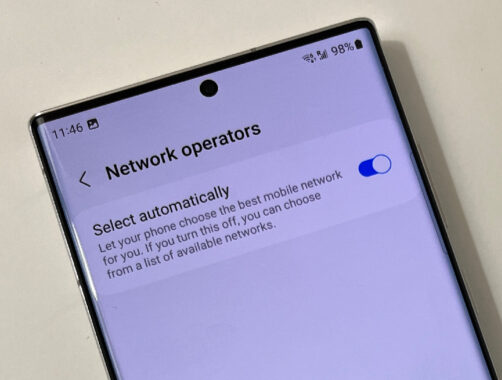 Samsung eSIM activation / Make sure Network Operators is set to Select Automatically