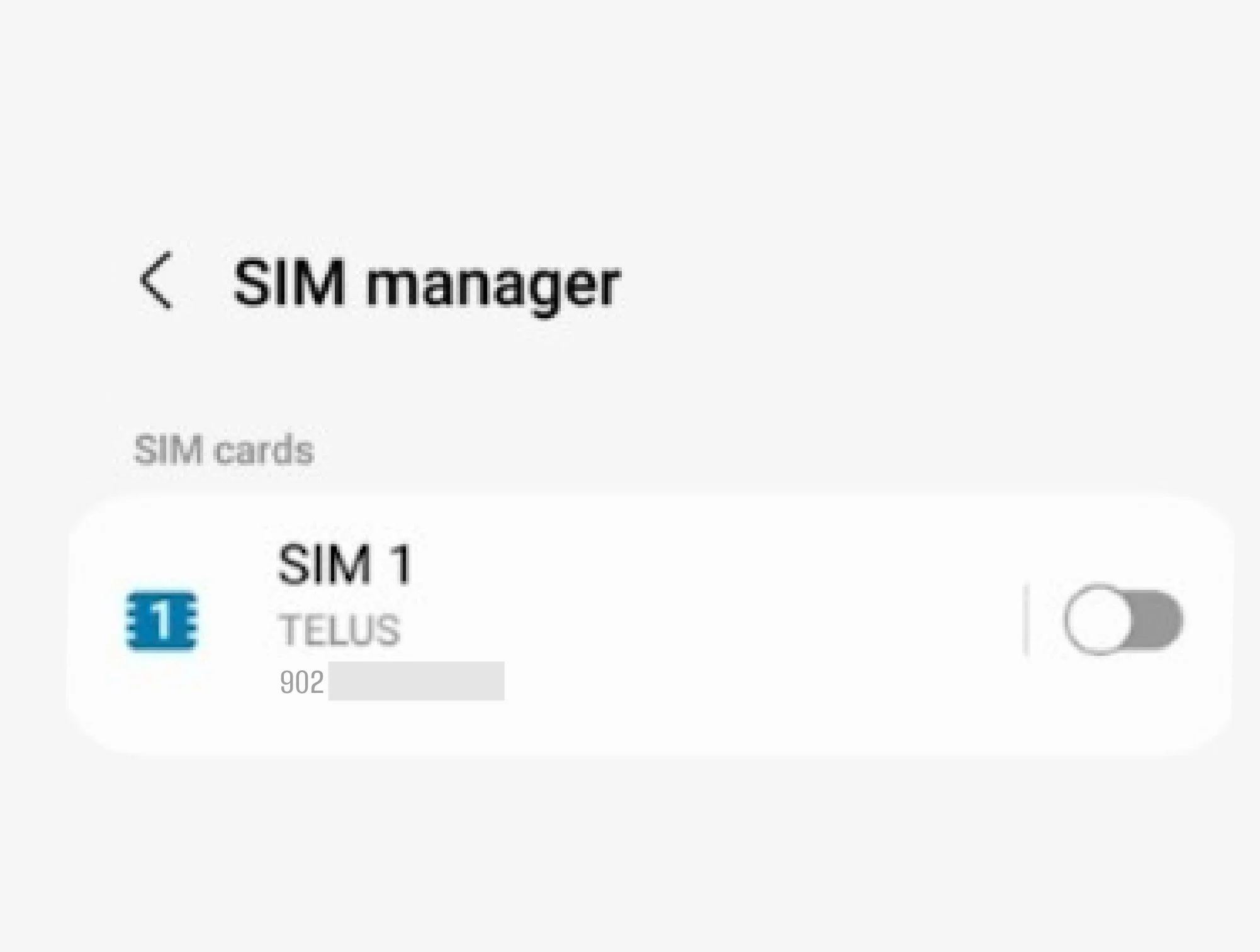 Samsung eSIM activation / Turn off your regular SIM card to avoid international calling and texting fees