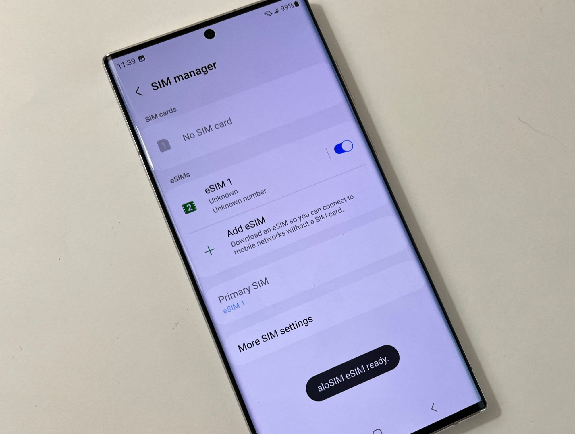 How To Install A Samsung ESIM | AloSIM