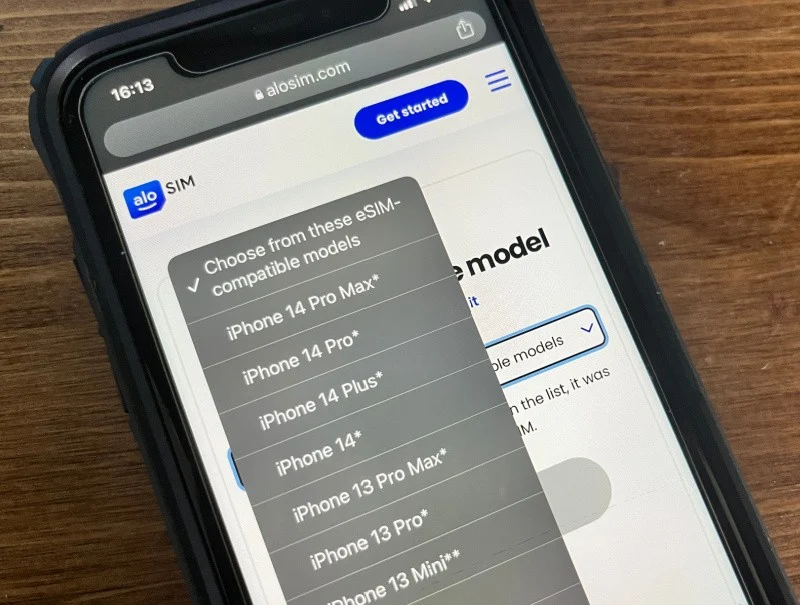 Make sure your iPhone supports eSIM