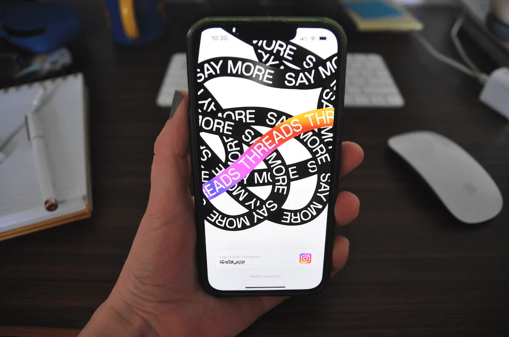 Threads app from Meta.