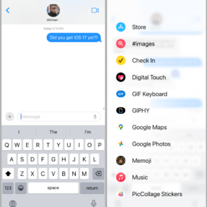 iOS 17 has a cleaner iMessage view
