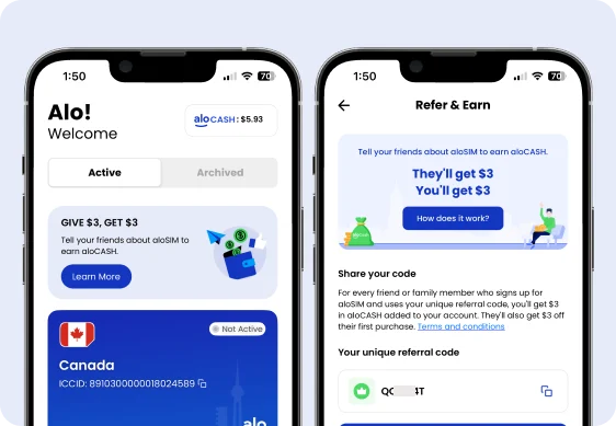 Get your own aloSIM Refer & Earn code