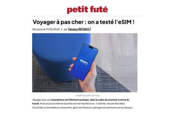 PetitFute aloSIM article
